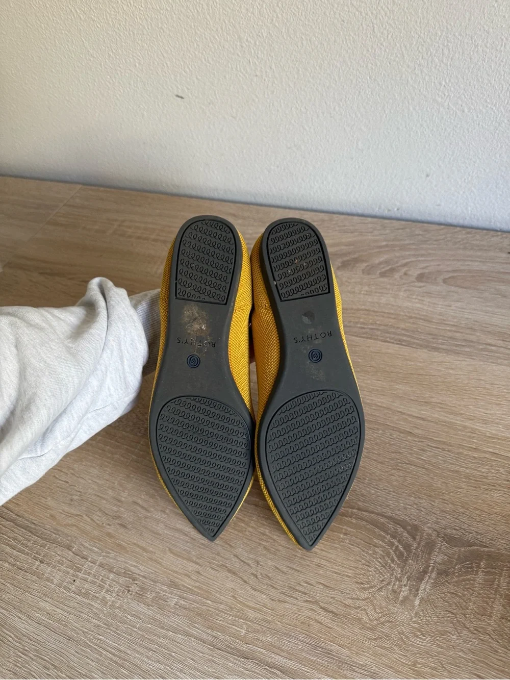 Rothy's The Point Flats in Marigold Yellow Sz 7